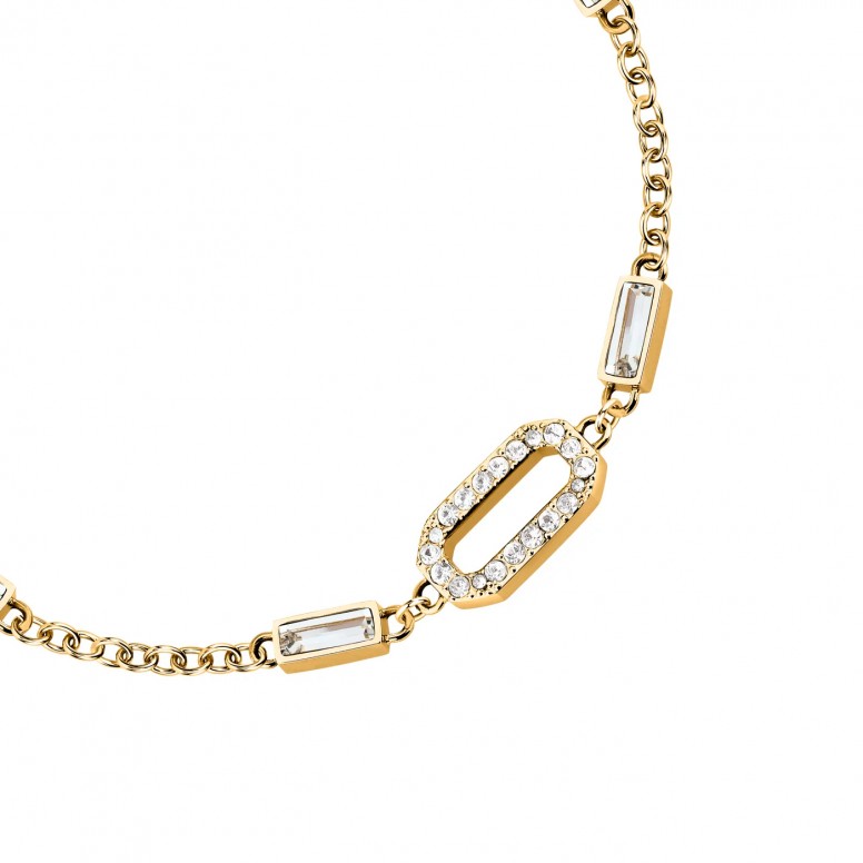 Pulseira Crystals Dourada