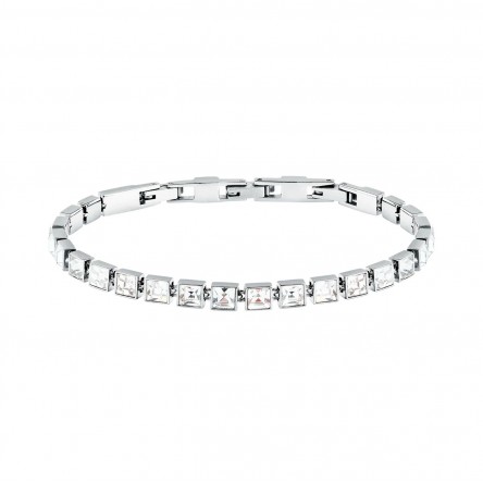 Pulseira Crystals Prateada