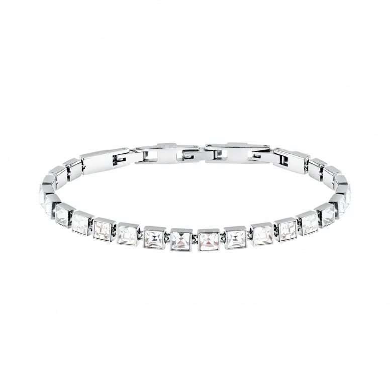 Pulseira Crystals Prateada