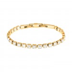 Pulseira Crystals Dourada
