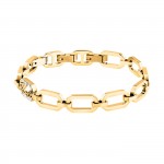 Pulseira Crystals Dourada