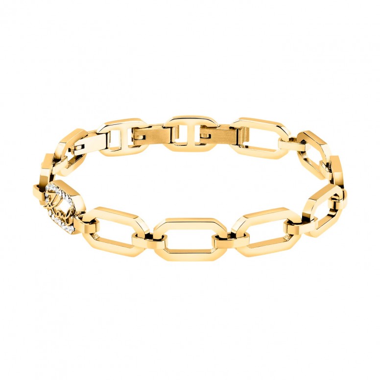 Pulseira Crystals Dourada