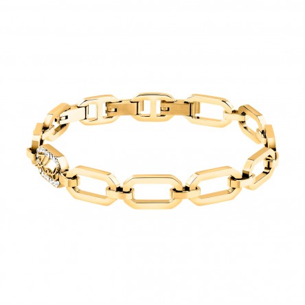 Pulseira Crystals Dourada
