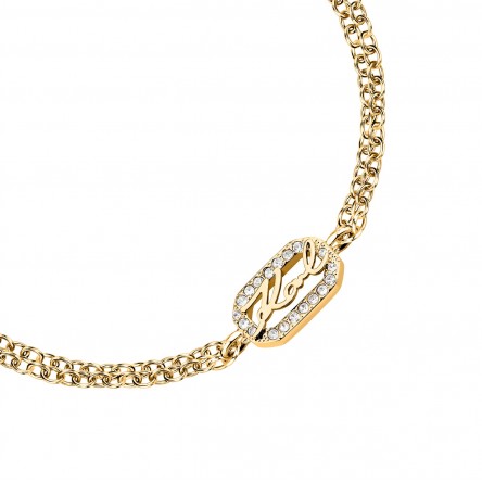 Pulsera Crystals Dorada