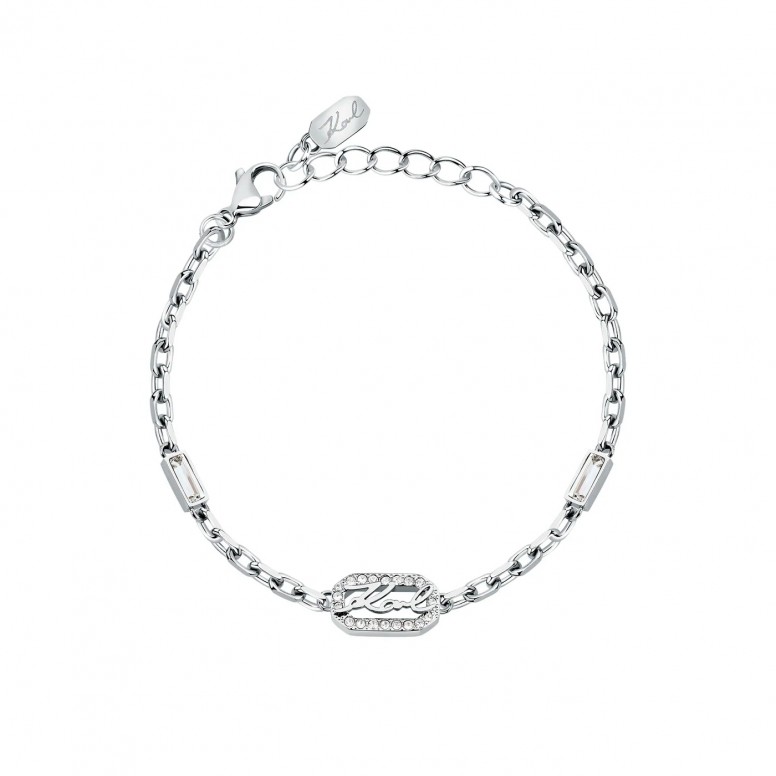 Pulseira Crystals Prateada