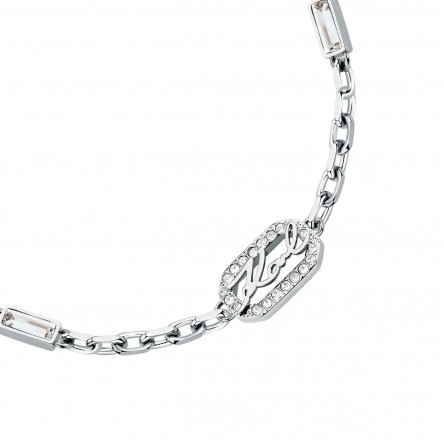 Pulseira Crystals Prateada