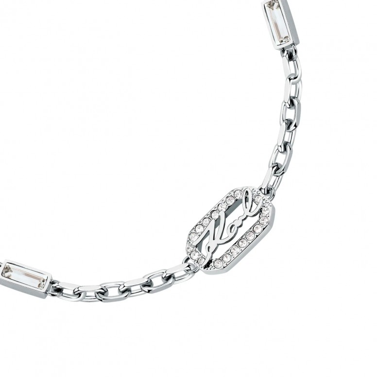 Pulseira Crystals Prateada