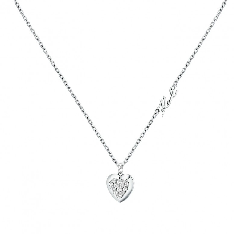 Charms Heart Silver Necklace