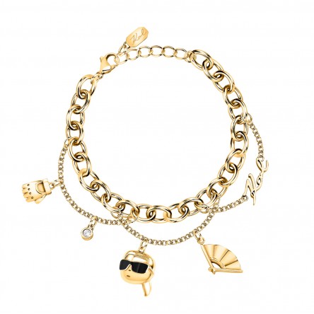 Pulsera Charms Dorada