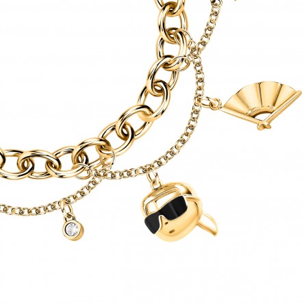 Pulsera Charms Dorada