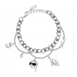 Pulsera Charms Plateada