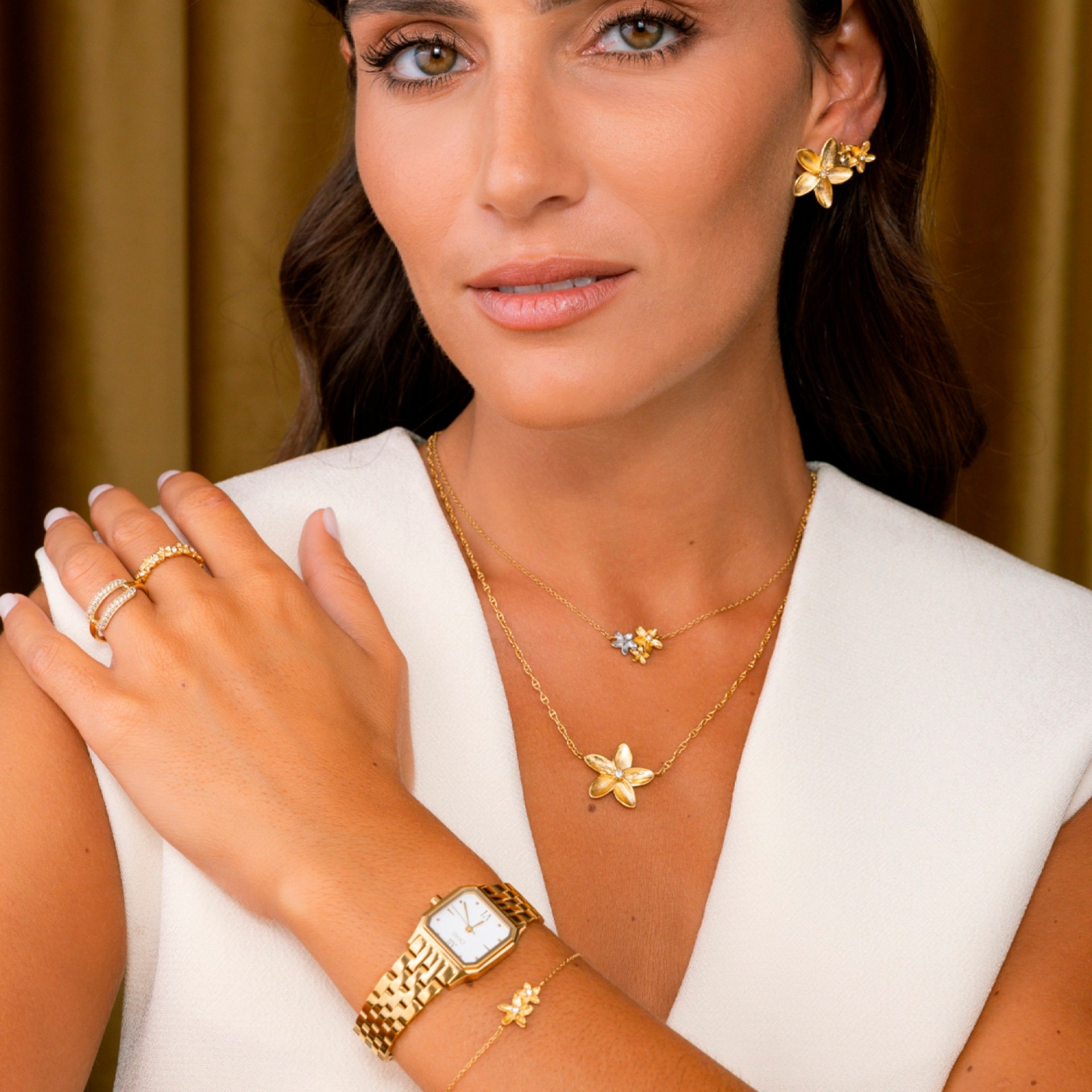 Anillo Fleur Golden