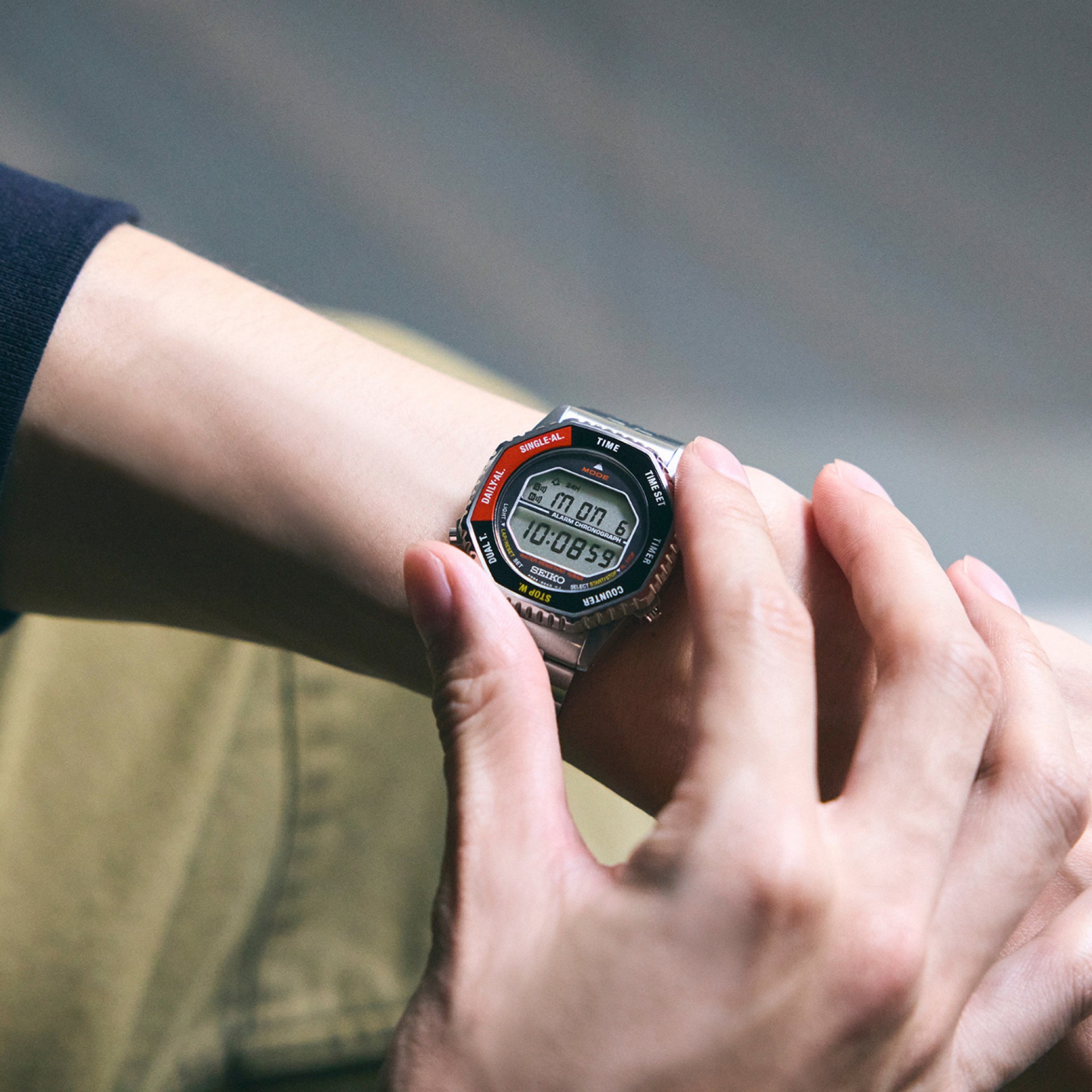 Neo Sports Digital Black-Red Watch