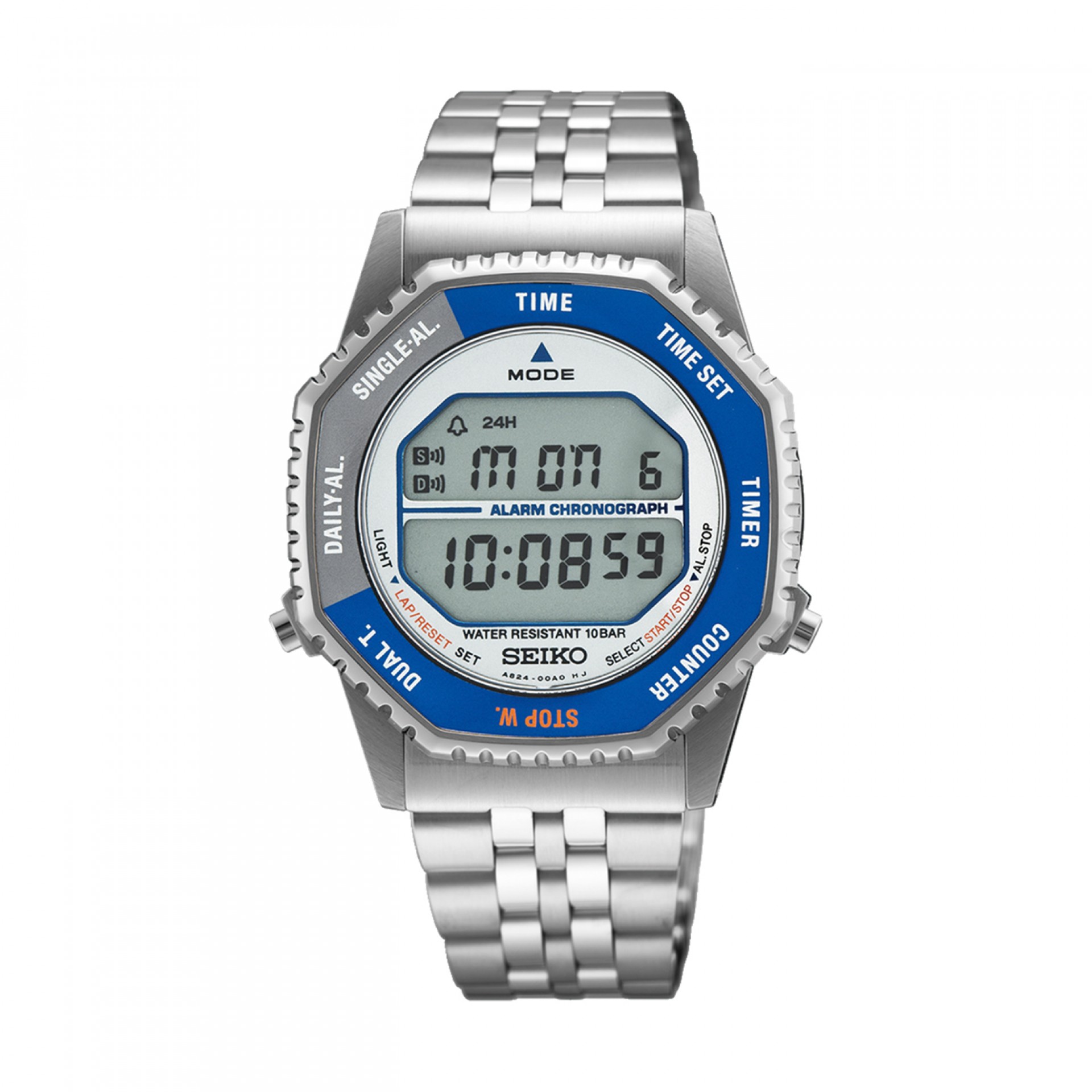 Relógio Neo Sports Digital Azul-Cinzento