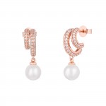Pendientes 2 Lines & Pearl