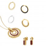 Mood Rouge Gold Necklace and Earrings Set