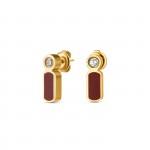 Mood Rouge Gold Necklace and Earrings Set