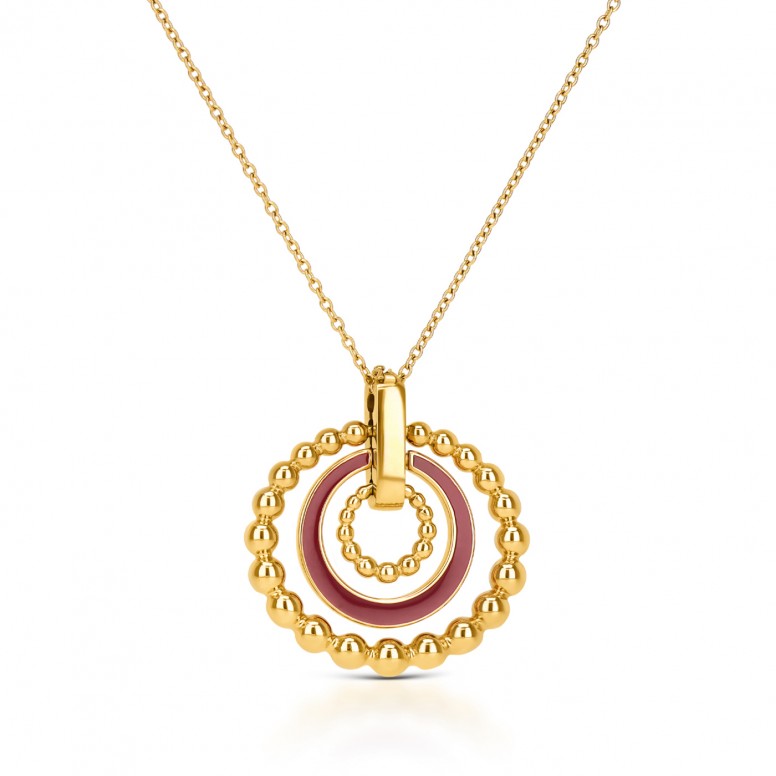 Mood Rouge Gold Necklace and Earrings Set