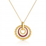 Mood Rouge Gold Necklace and Earrings Set