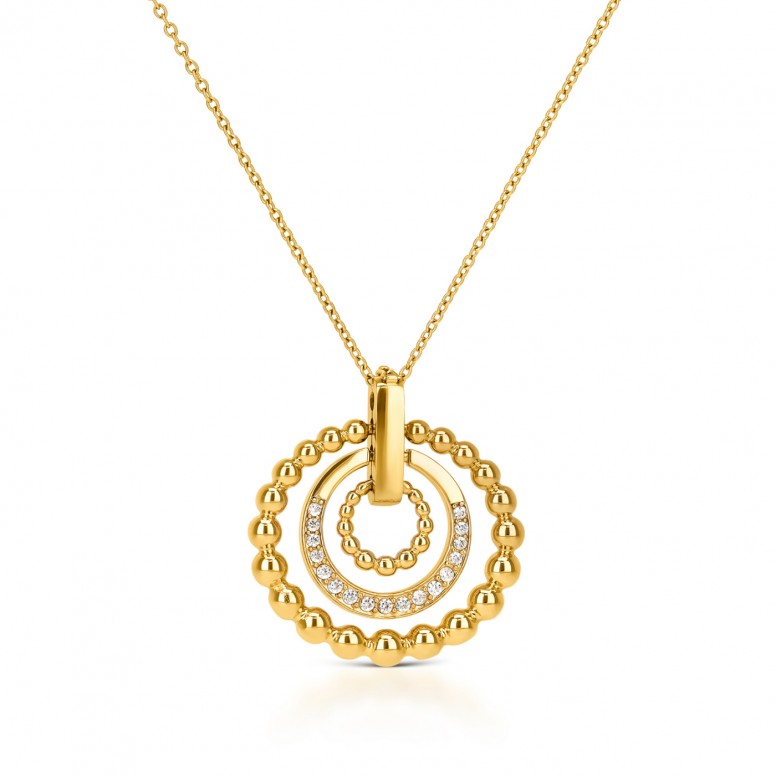 Mood Rouge Gold Necklace and Earrings Set