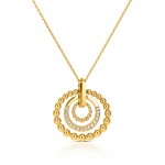 Mood Rouge Gold Necklace and Earrings Set