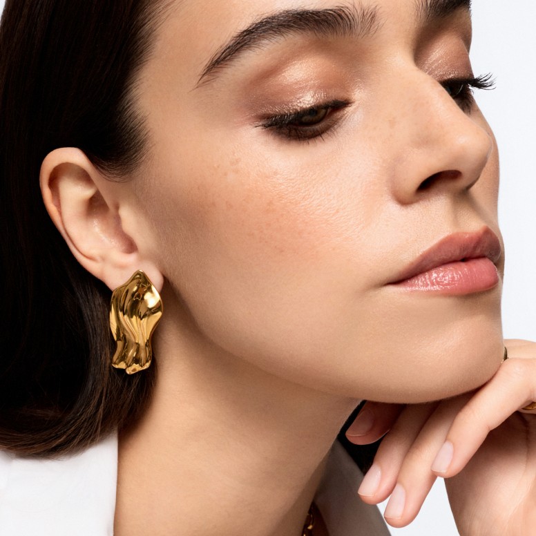 Pendientes Flow Gold