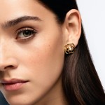 Rose Blossom Pearl Gold Earrings