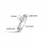 Ring Michelle 18K Gold Diamonds and Topaz