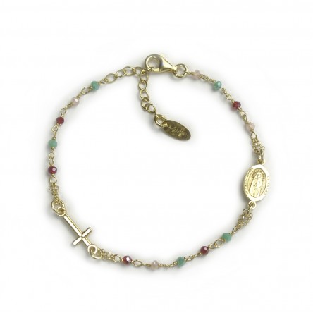 Pulseira F�tima Rosary Colorida