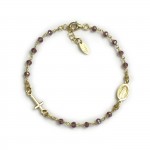 Pulseira F�tima Rosary Castanha