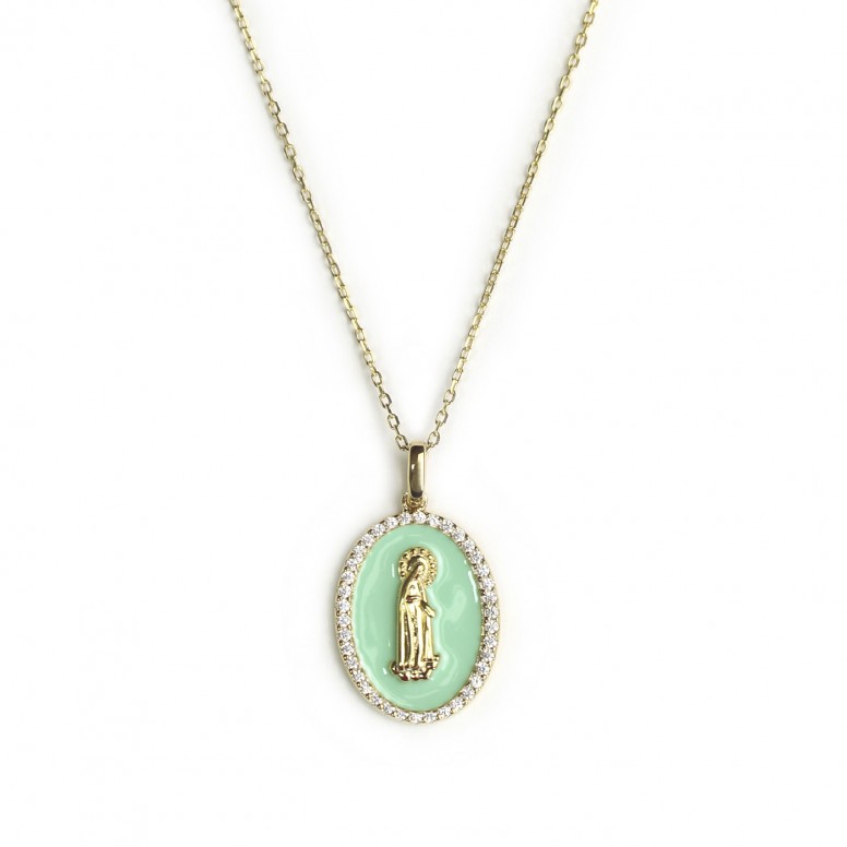 Collar F�tima Azul Verde