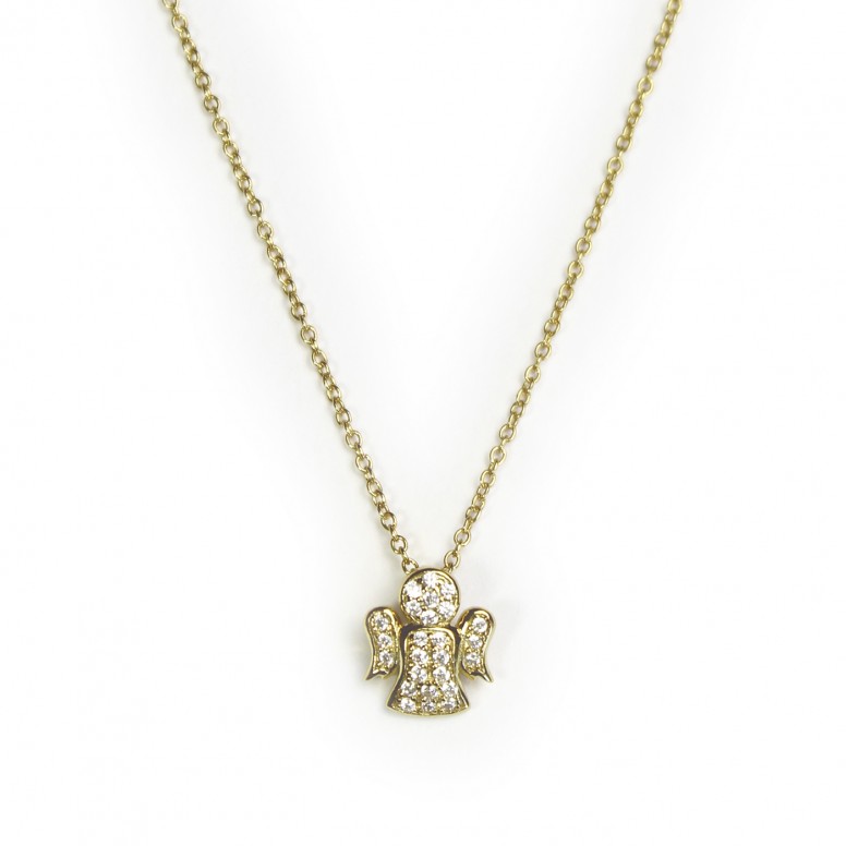 Collar �ngel de la Guarda Dorado