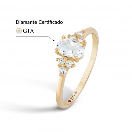 Ring Mary 18K Gold Diamonds
