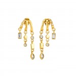 Pendientes Drop Crystal Golden