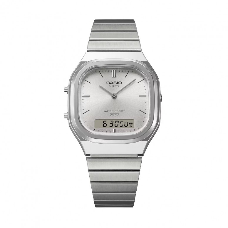 Rel�gio Vintage Edgy Prateado