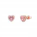 Hearts Rose Gold Earrings