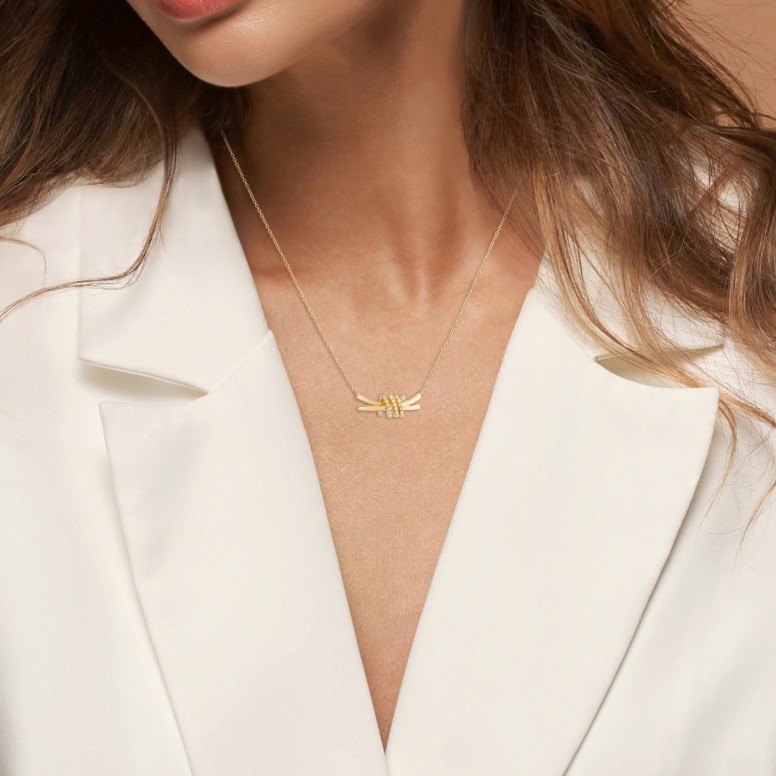 Necklace Promise 18K Gold Diamonds