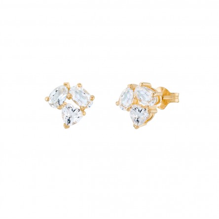 Pendientes Mila Oro 18K Topacio