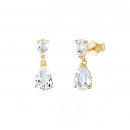 Pendientes Serena Oro 18K Topacio