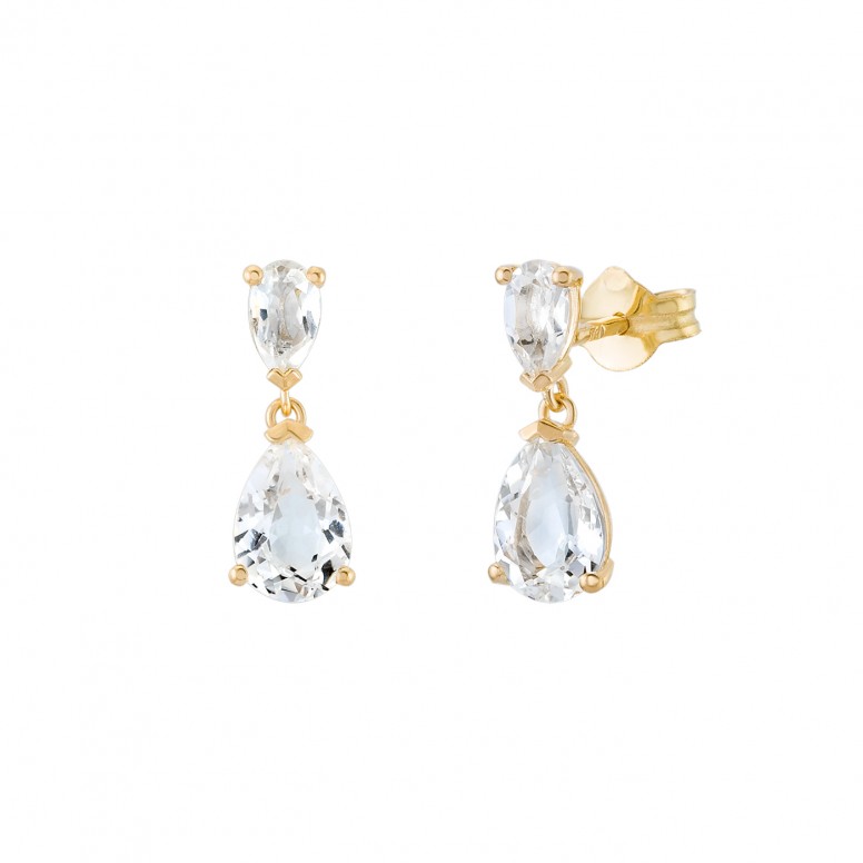 Pendientes Serena Oro 18K Topacio