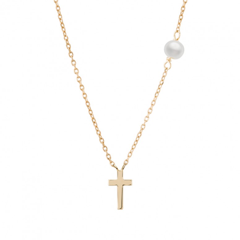 Colar Ouro 14K  Girls Cross