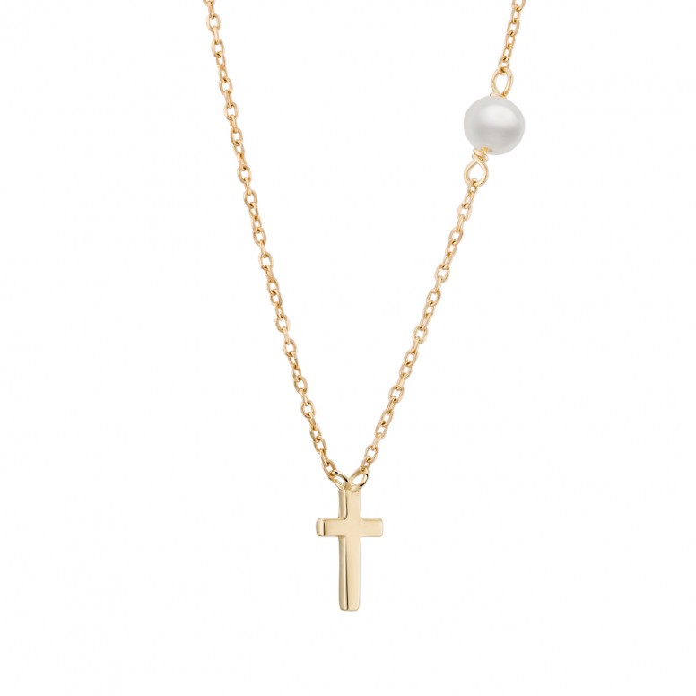 Colar Ouro 14K  Girls Cross