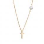 Colar Ouro 14K  Girls Cross