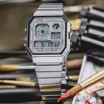Vintage Edgy Silver Watch