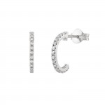 Argolas Sarah Ouro 18K Diamante