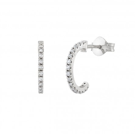 Argolas Sarah Ouro 18K Diamante