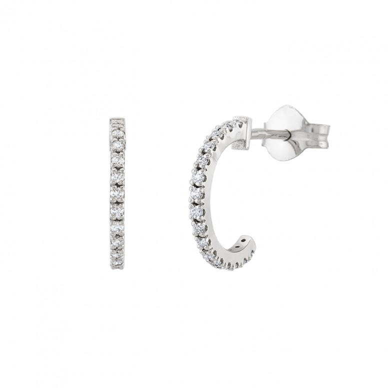 Argolas Sarah Ouro 18K Diamante