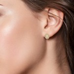 Brincos Nicole Ouro 18K Diamante