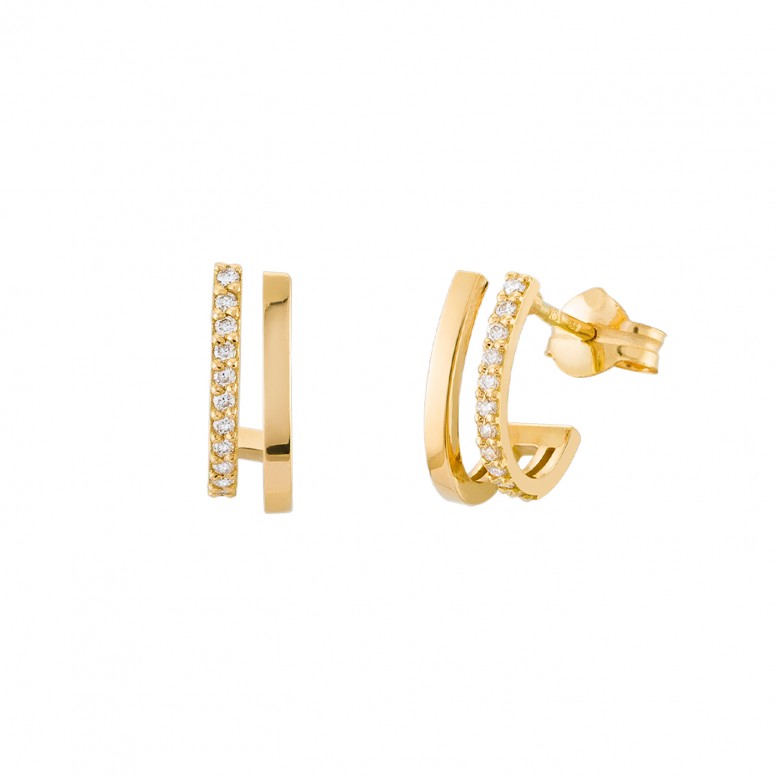 Earrings Sarah 18K Gold Diamond