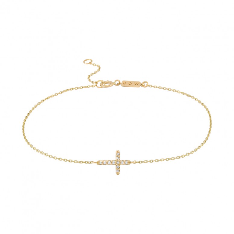 Pulseira Luzia Ouro 18K Diamantes